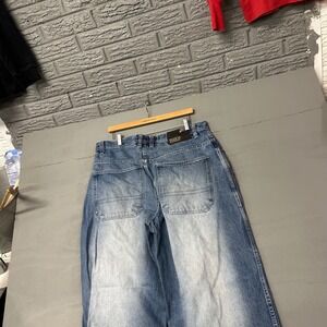 DELF Jeans Mens W36 L32 Relaxed Fit Blue Wash Denim Pants